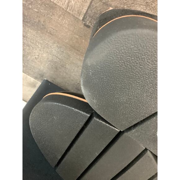 Dr. Scholl's Womens 7W Black Patent Webster Platform Loafer Shoes Slip On LB7-11 - Picture 12 of 13